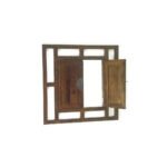 Mirror Window China DC5002, Luxurious design with real wood frame, view 2