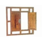 Mirror Window China DC5002, Luxurious design with real wood frame, view 3