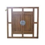 Mirror Window China DC5002, Luxurious design with real wood frame, view 8