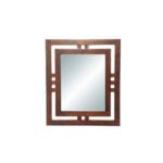 Mirror Sky DC5007, Modern design wall-mounted mirror with real wood