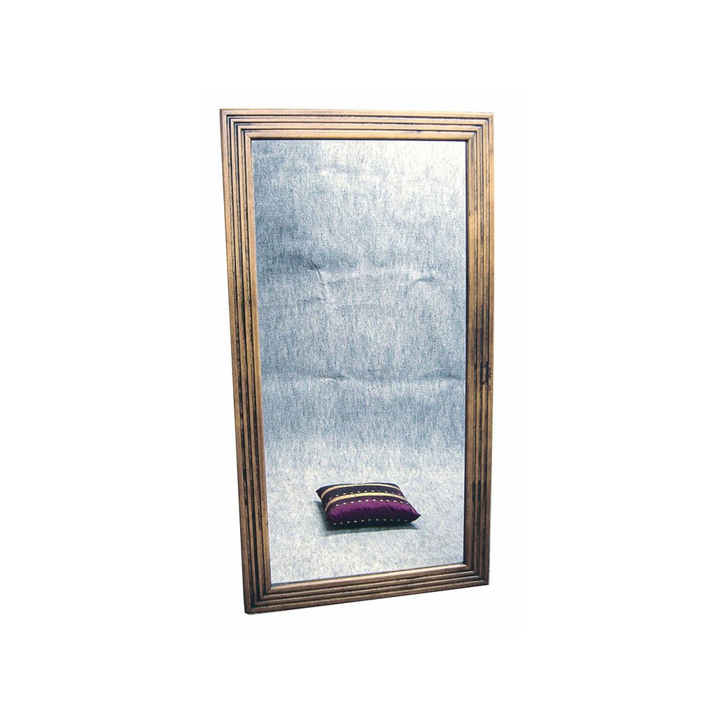 Mirror Triple Valley DC5011, Luxurious floor-standing mirror with real wood frame