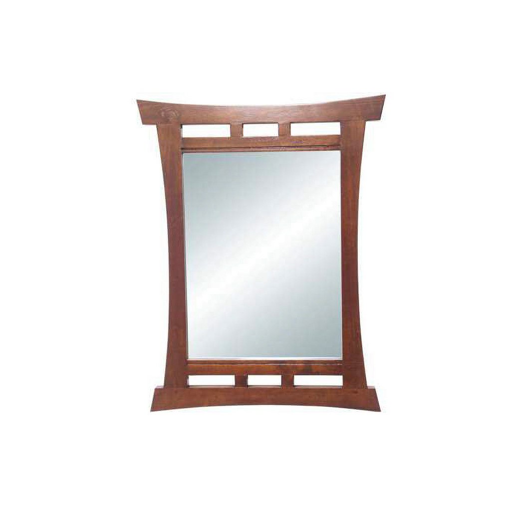 Mirror Zen DC5025, Minimalist style wall mirror with real wood