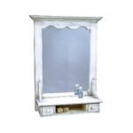 Mirror 2Drws DC5026, Solid wood mirror with drawers, luxurious design, view 3