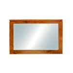 Mirror Hong Kong DC5049, Modern horizontal design wall-mounted mirror with real wood