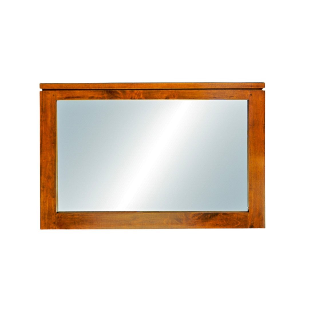 Mirror Hong Kong DC5049, Modern horizontal design wall-mounted mirror with real wood