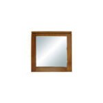Mirror Hong Kong DC5050, Square wall-mounted mirror with real wood frame