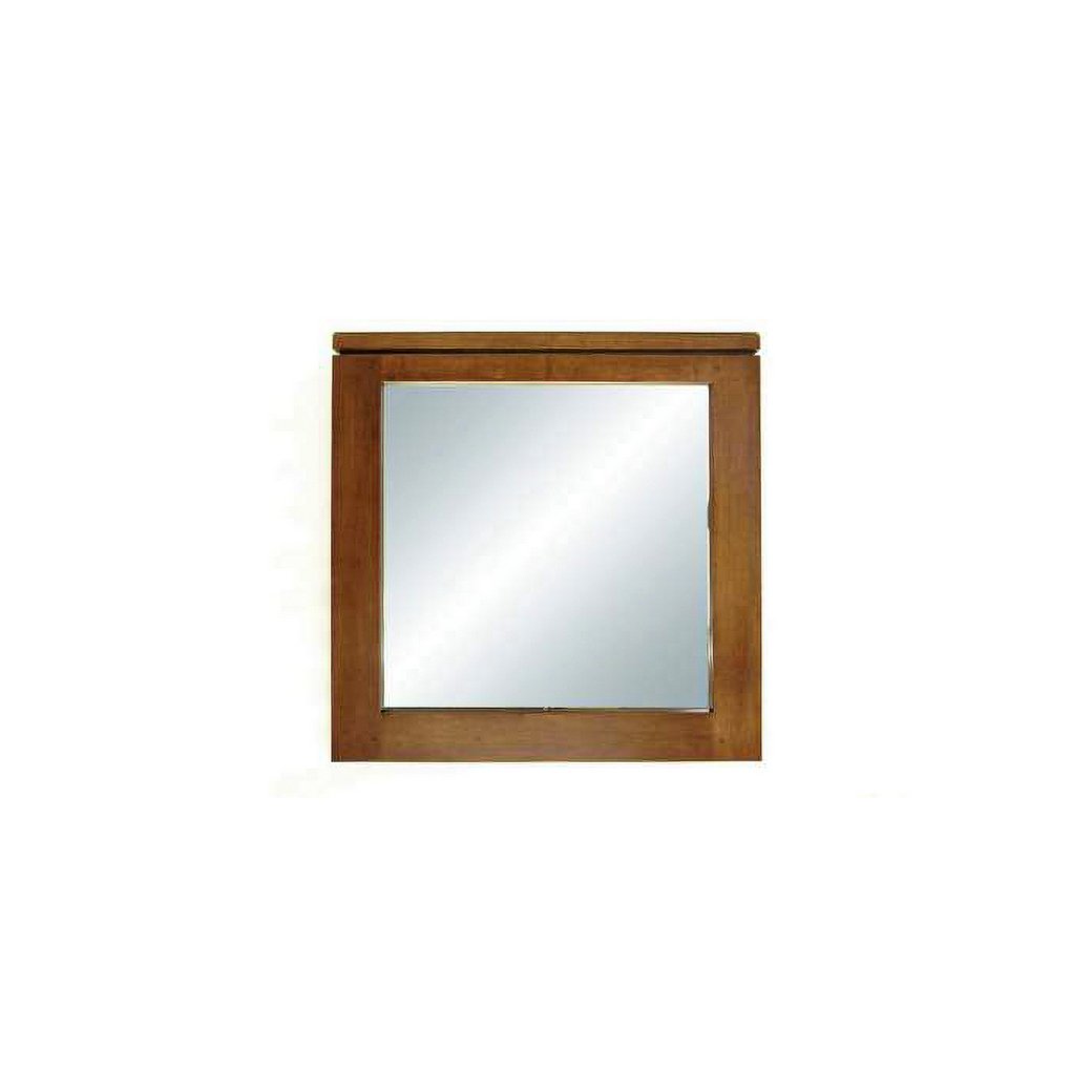 Mirror Hong Kong DC5050, Square wall-mounted mirror with real wood frame