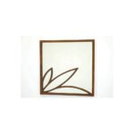 Mirror DC5059, Square wall-mounted mirror with real wood frame