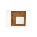 Mirror Bubble DC5064, Real wood mirror with circular pattern, artistic design, view 3