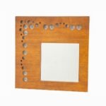 Mirror Bubble DC5064, Real wood mirror with circular pattern, artistic design, view 4