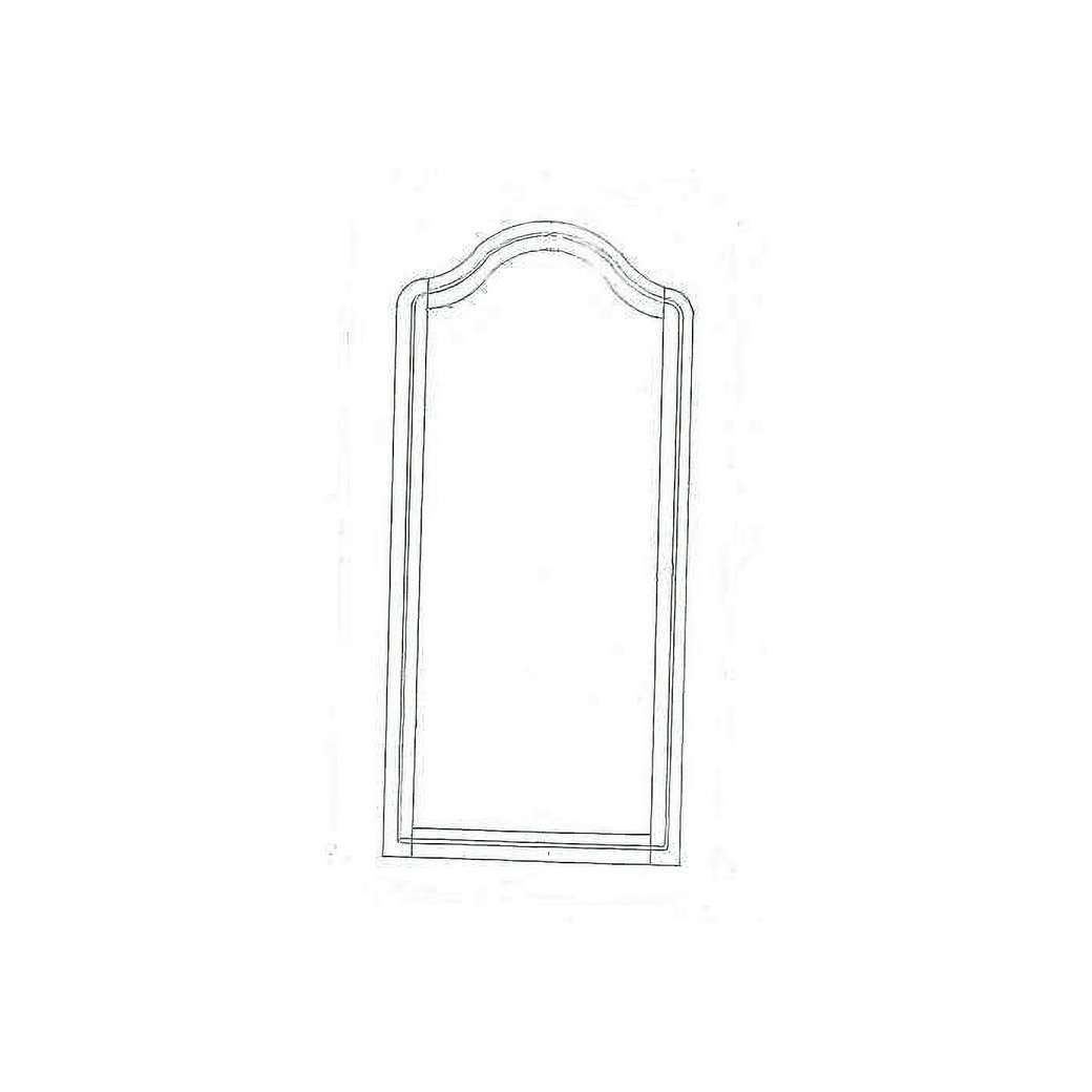 Mirror DC5069, Large, horizontal, real wood wall mirror
