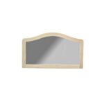 Mirror DC5071, Horizontal wall-mounted mirror made of real wood, 120 cm