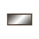 Mirror DC5078, Horizontal wall-mounted mirror with real wood frame, 150 cm