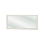 Mirror DC5080, Horizontal wall-mounted mirror with real wood base, 160 cm, view 2