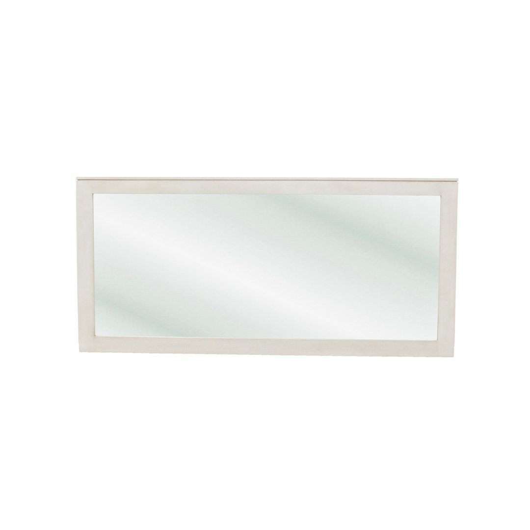 Mirror DC5080, Horizontal wall-mounted mirror with real wood base, 160 cm, view 2