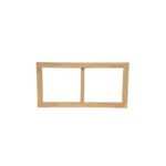 Mirror DC5085, Horizontal real wood wall mirror