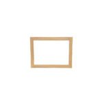 Mirror DC5086, Rectangular mirror with real wood frame, 60 cm