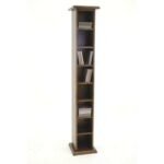 CD Rack DR2001, Tall, compact CD rack made of real wood