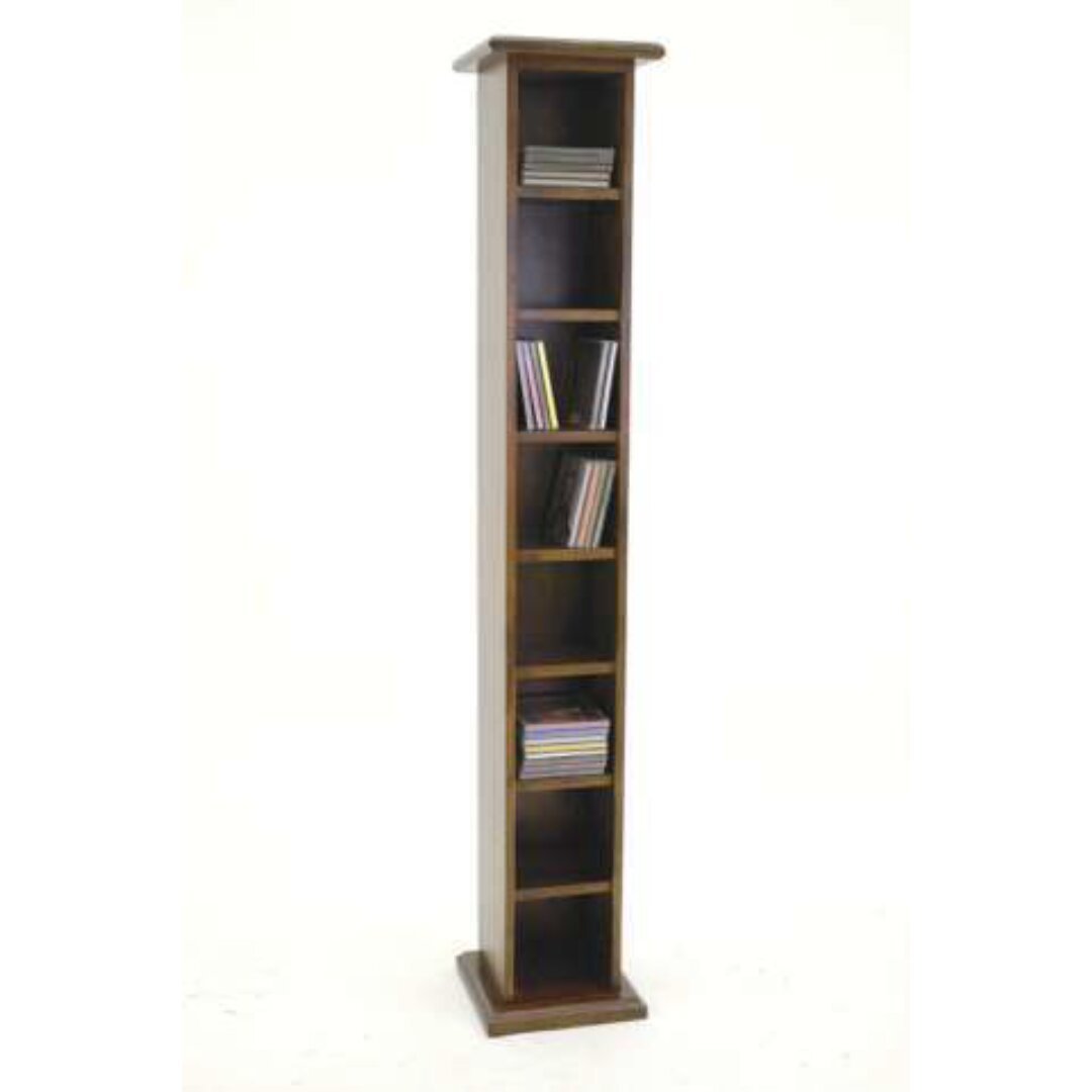 CD Rack DR2001, Tall, compact CD rack made of real wood