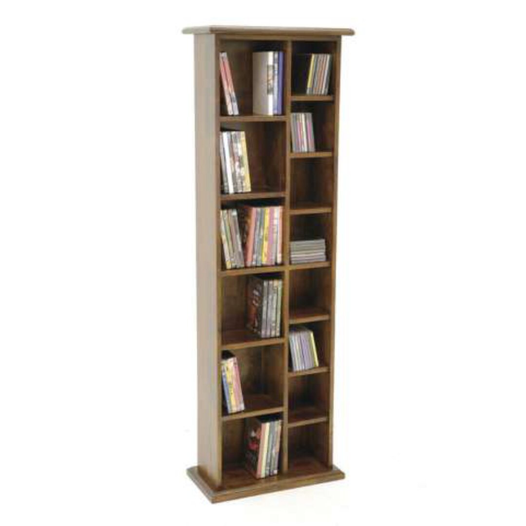 CD-DVD Rack DR2003, Tall, solid wood CD and DVD rack