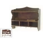 Breakfast Rack DR2006, Solid wood shelf with 3 drawers