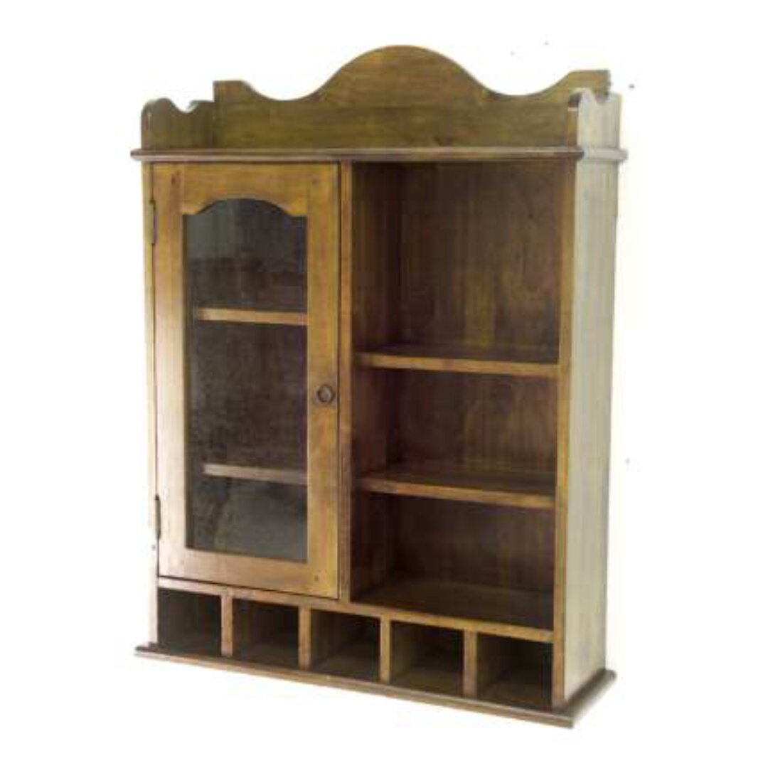 Kitchen Rack DR2009, Solid wood rack with 5 drawers and 1 door, view 2