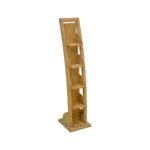 DVD Curve Rack DR2010, Solid wood DVD rack with a curved design