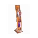 DVD Curve Rack DR2010, Solid wood DVD rack with a curved design, view 4