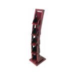 DVD Curve Rack DR2010, Solid wood DVD rack with a curved design, view 6