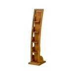 DVD Curve Rack DR2010, Solid wood DVD rack with a curved design, view 7