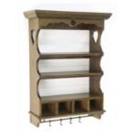 Kitchen Rack DR2011, Solid wood rack with 4 drawers, view 2
