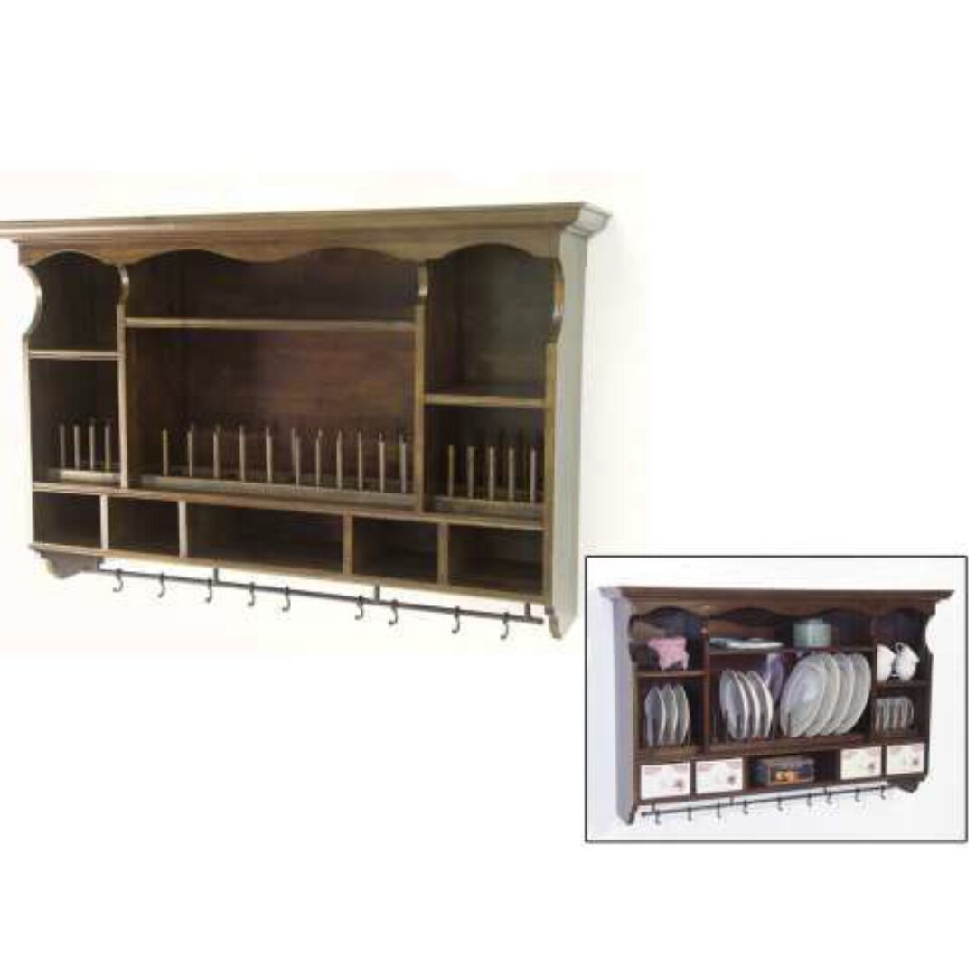 Kitchen Rack DR2013, Large, solid wood rack with 4 drawers