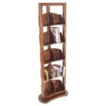 DVD Rack Double DR2015, Two-row solid wood DVD rack