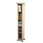 CD/DVD Rack DR2018, Tall, solid wood CD and DVD rack