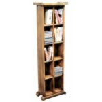 CD/DVD Rack Double DR2019, Two-row solid wood CD and DVD rack