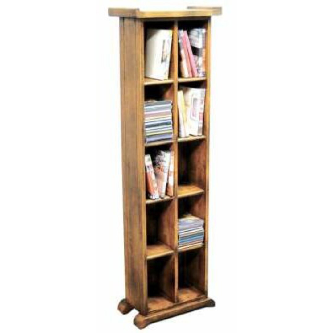 CD/DVD Rack Double DR2019, Two-row solid wood CD and DVD rack