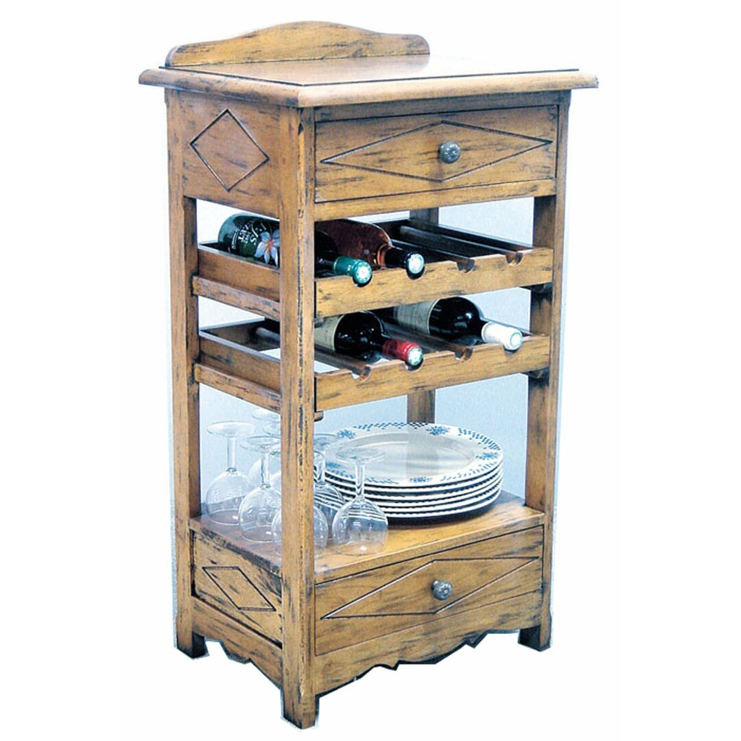Kitchen Table Rack DR2024, Solid wood table and shelf with 1 drawer