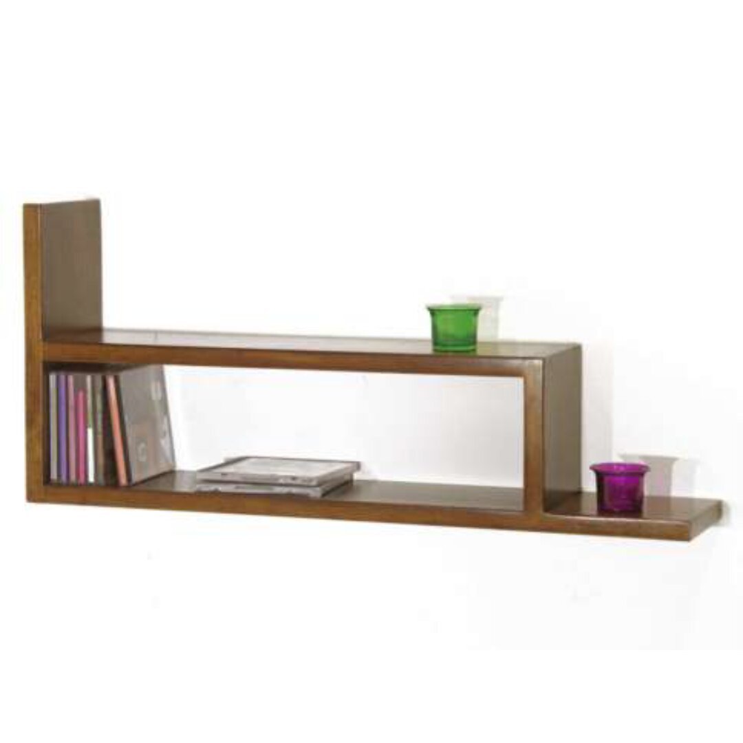 Wall Shelf DR2062, Compact, solid wood wall shelf