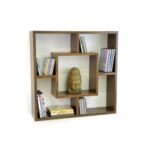Wall Shelf DR2076, Solid Wood Shelf