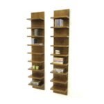 Wall Rack Set DR2083, Solid Wood Wall Shelf