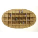 Wall Shelf DR2085, Long, rectangular solid wood shelf