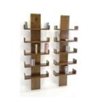 Wall Shelf Set DR2086, Set of two solid wood wall shelves