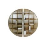 Wall Shelf Set DR2087, Set of two solid wood shelves