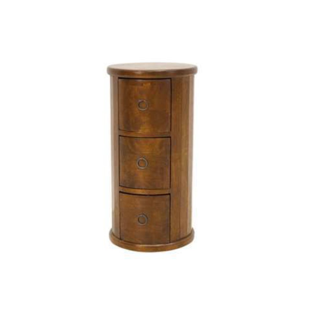 Column Cabinet DR2118, Tall, solid wood drawer cabinet with a minimalist design
