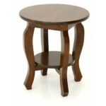 Round Table Carved DR2129, Solid wood round table with carved design
