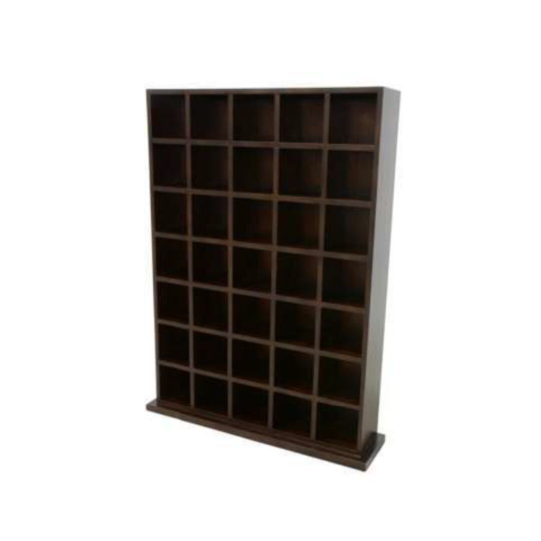 CD Rack DR2135, Tall, solid wood rack