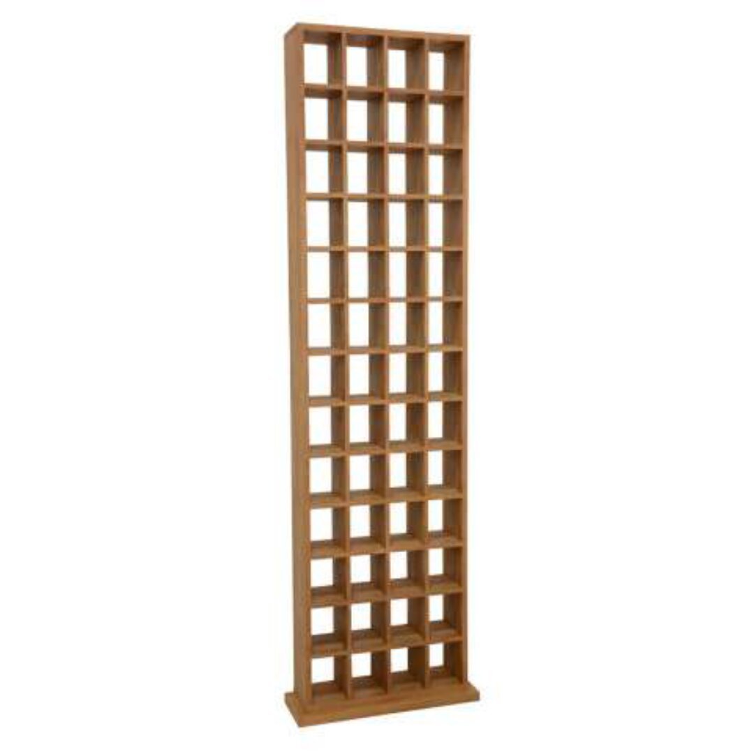 CD Rack DR2137, Tall, solid wood rack