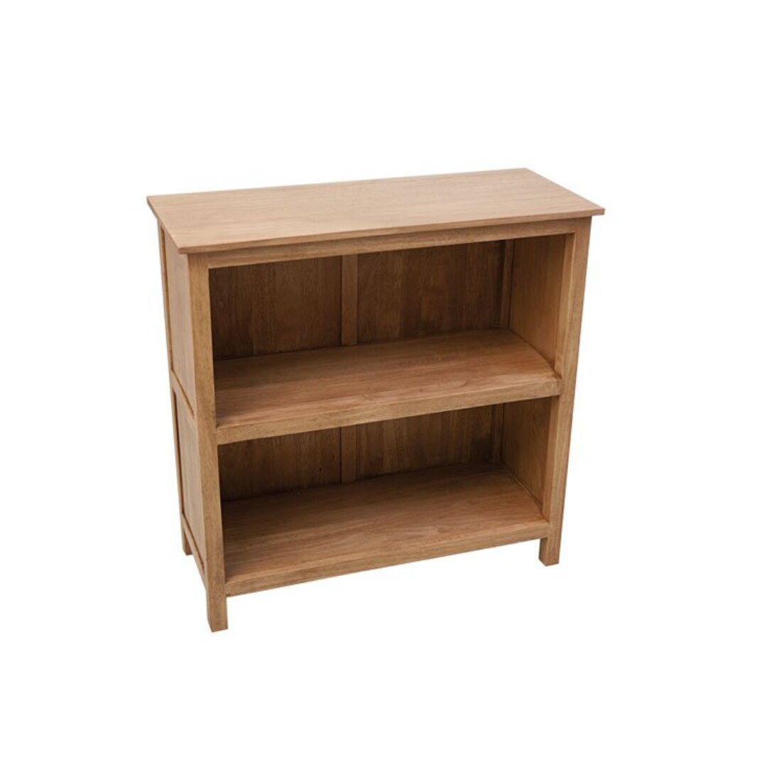 Bookshelf Low DR7009, Low, minimalist design solid wood bookshelf
