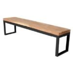 Bench MD6014BKD, Minimalist design solid wood bench
