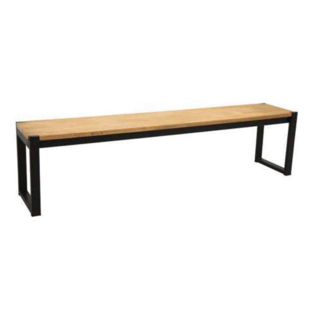Bench MD7003, Minimalist design solid wood bench